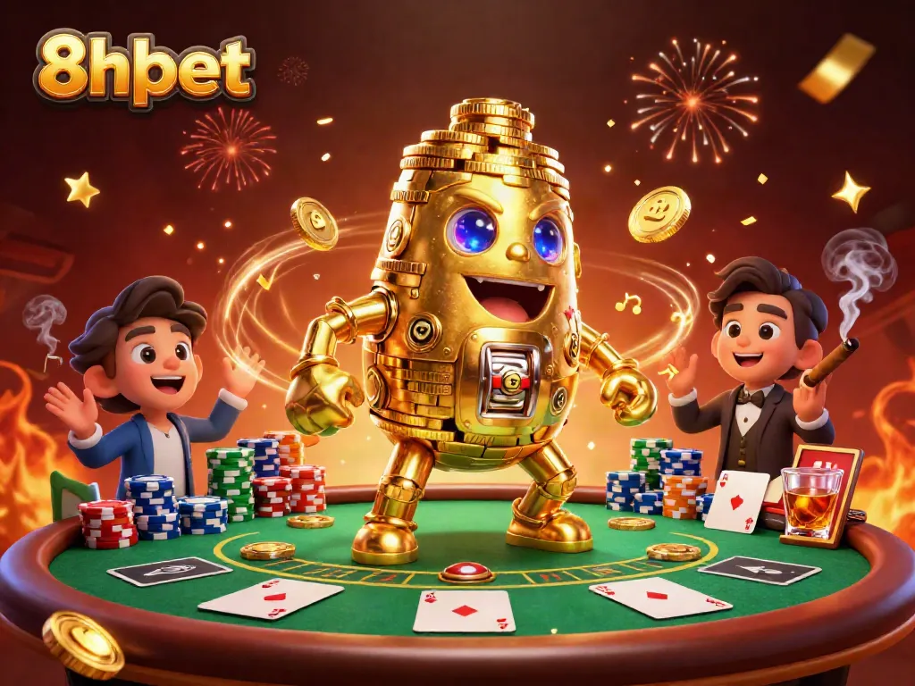 Experience exciting casino action with 8xbet's vibrant golem and poker scene, showcasing thrilling gameplay.